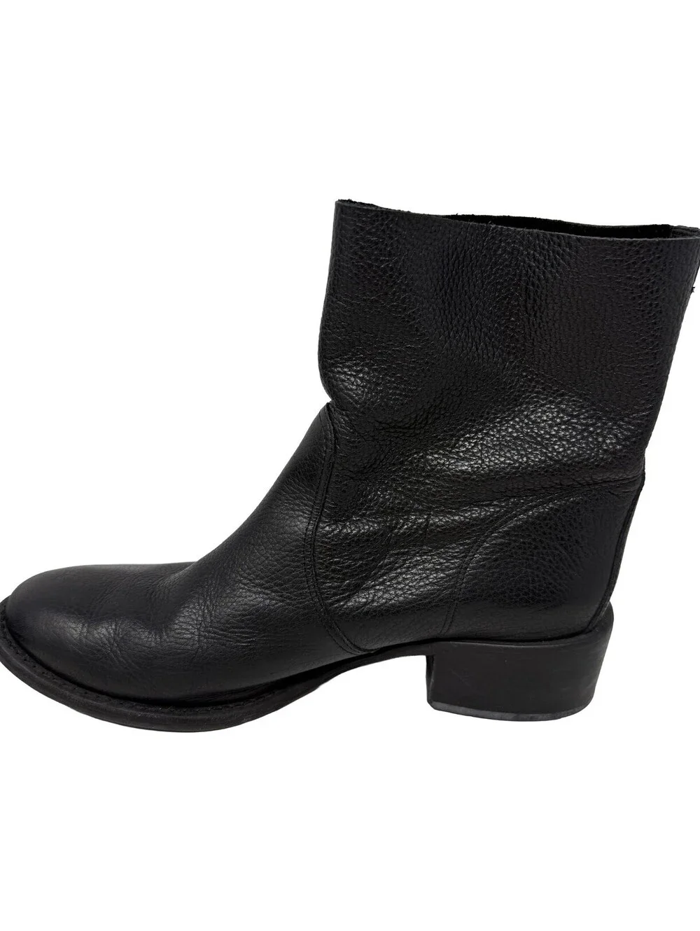 Tory Burch Womens Size 10.5M Black Leather Chelsea Ankle Boots Round Toe Pull-On